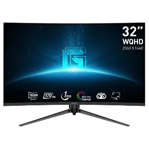 MSI G32CQ5P 31.5 INCH WQHD 170HZ GAMING MONITOR